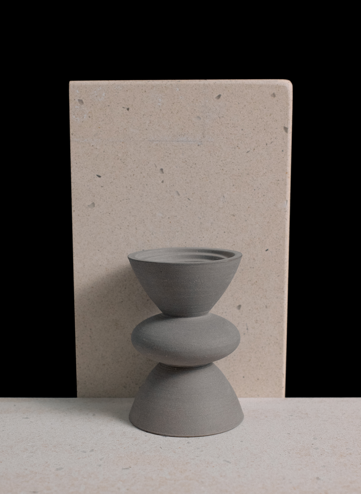 Where the furry meets the steady-Grey Candle Holder