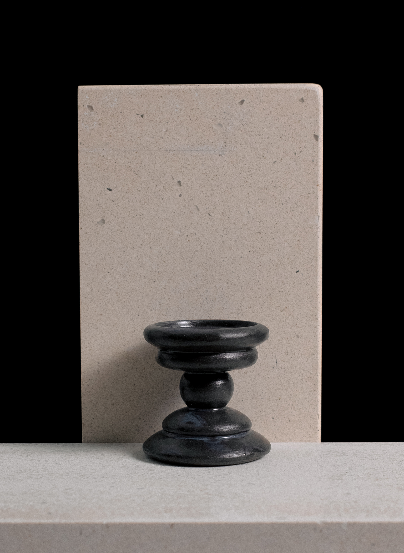 Where the furry meets the steady-Black Candle Holder