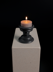 Where the furry meets the steady-Black Candle Holder